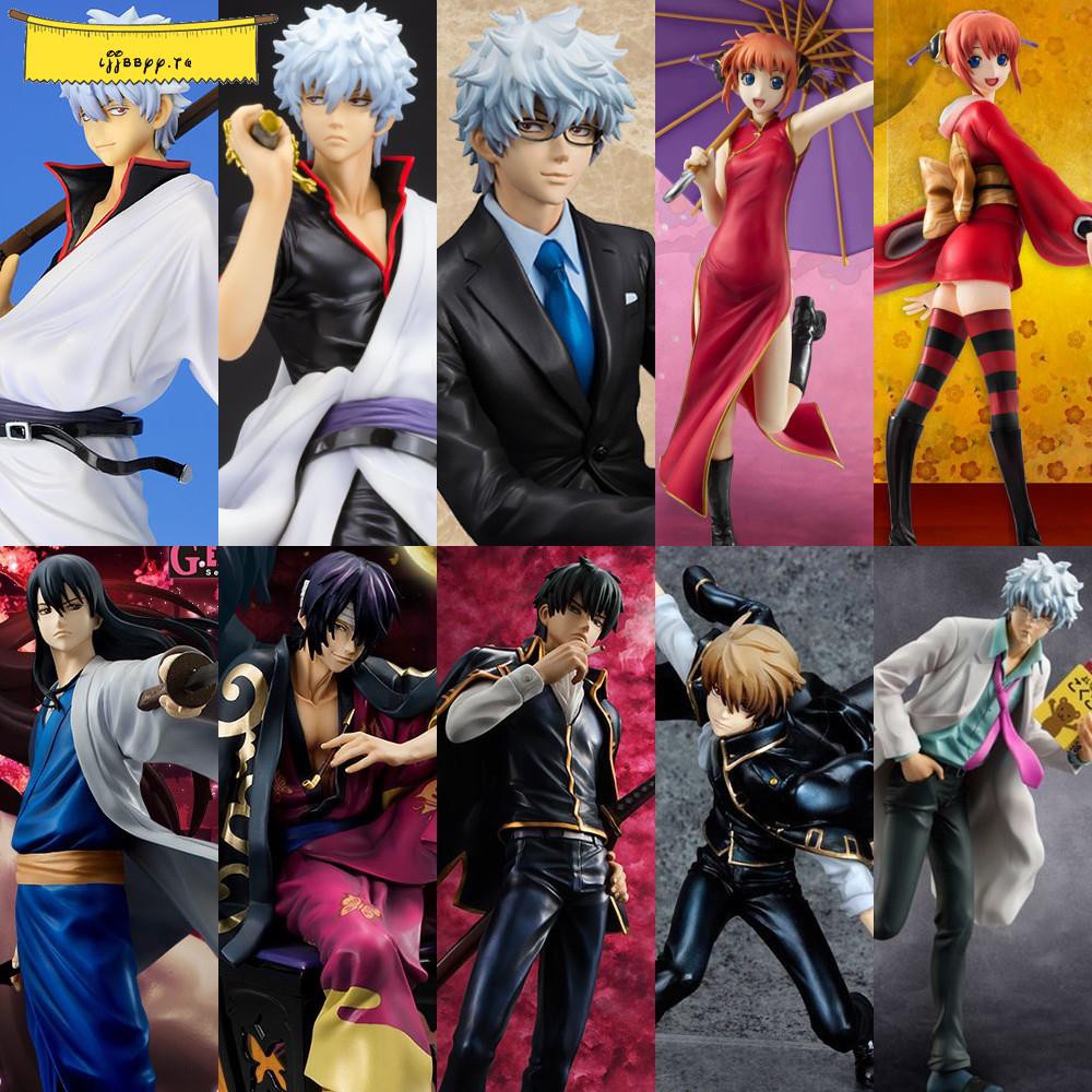 銀魂手辦坂田銀時神樂高杉晉助沖田總悟桂小太郎土方十四郎模型 蝦皮購物