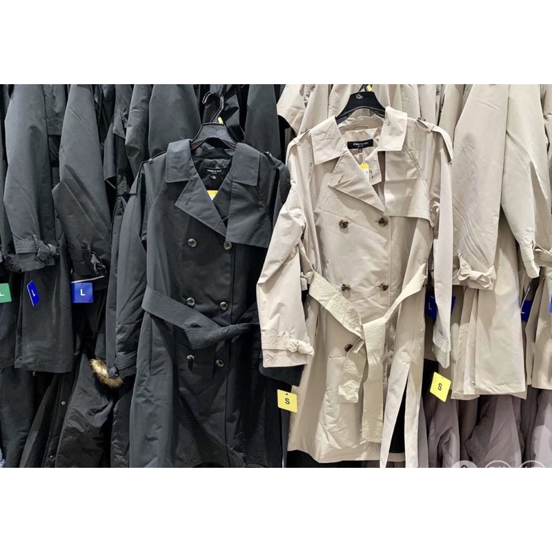 【長版風衣】美國紐約品牌 Kenneth Cole 女時尚風衣外套  駝色 雙排釦 收腰修身🔥好市多代購🔥132671