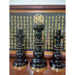 【靜福緣】精品銅製 臺灣製 『明式三支組佛燈（古色）』＊需選宅配＊＊五種尺寸 母燈*1+兩儀燈*2 一貫道用品
