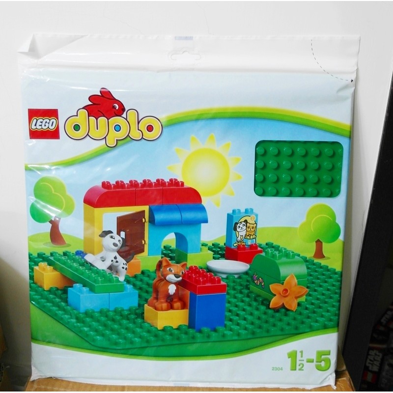 LEGO 樂高 2304 得寶底板 綠色 大底板 正版 DUPLO 全新未拆 大顆粒