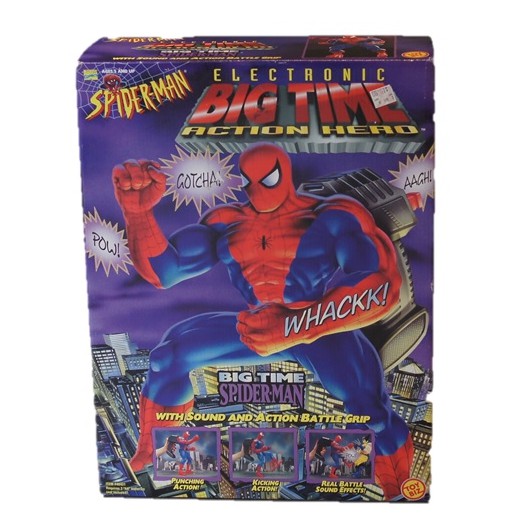(REDKID TOY) 1996年 ToyBiz 可控制 對打 蜘蛛人 老玩具