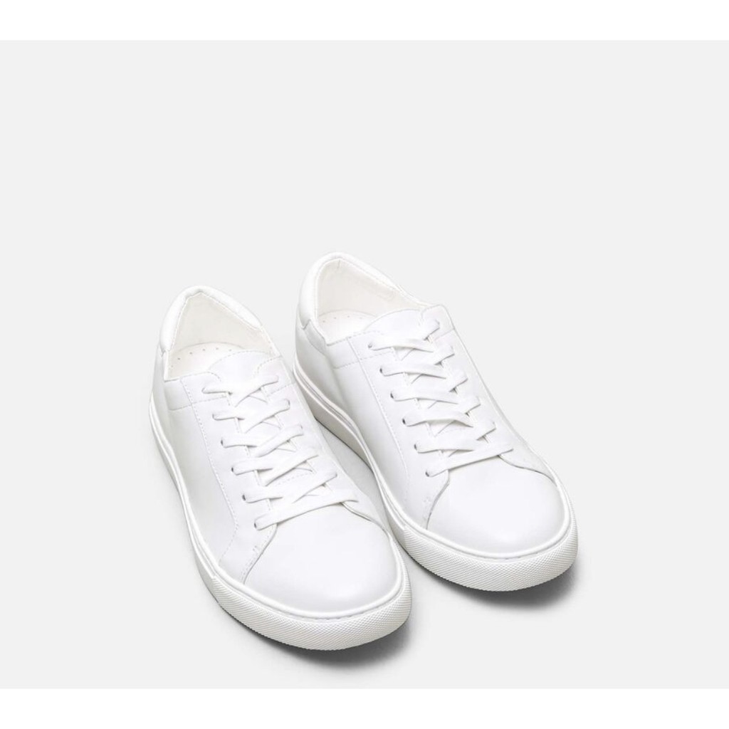 【現貨】美國代購紐約品牌Kenneth Cole真皮金邊小白鞋