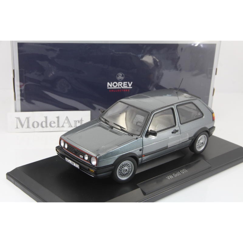 1:18 Norev Volkswagen VW Golf II GTi 1990 BBS紀念版 灰 合金/全可開