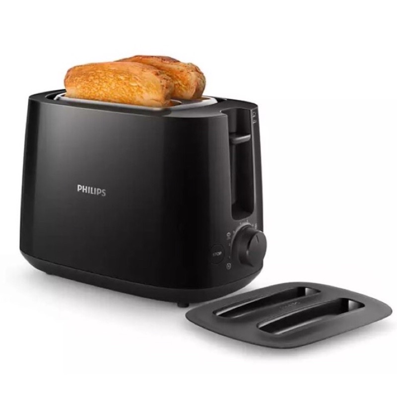 PHILIPS飛利浦 電子式智慧型烤麵包機HD2584黑色