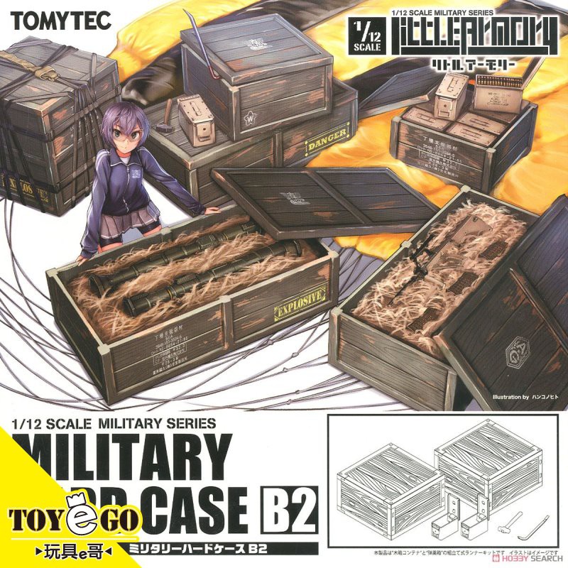 TOMYTEC 1/12 迷你武裝 LD021 彈藥箱B2 代理 玩具e哥 30001