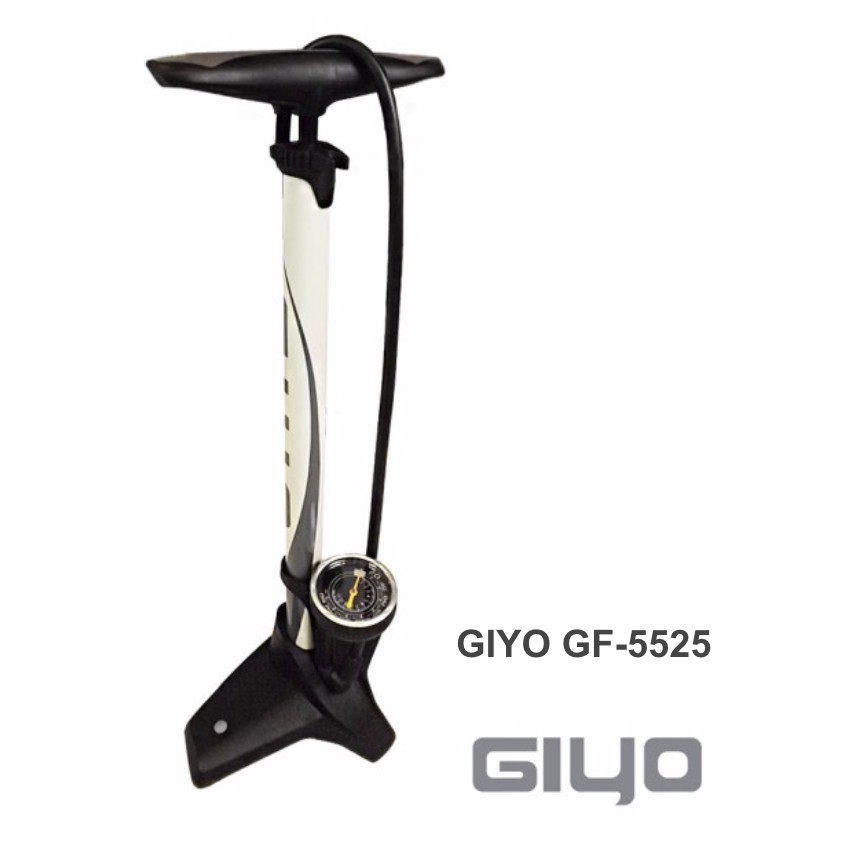 樂雅工坊-GIYO GF-5525 直立式高壓打氣筒-160PSI『聰明嘴』