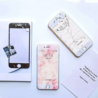 全新現貨！iPhone 6/6s螢幕保護貼 白色大理石紋 3D曲面