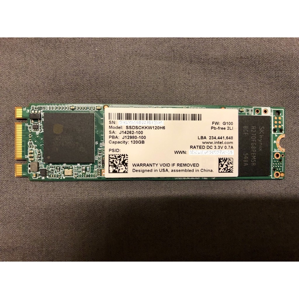 Intel 英特爾 SSD 540s 120G M2 Sata 固態硬碟