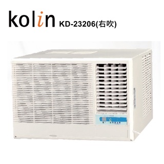 【Kolin 歌林】3-4坪標準型窗型冷氣 KD-23206 右吹 含基本安裝+舊機回收