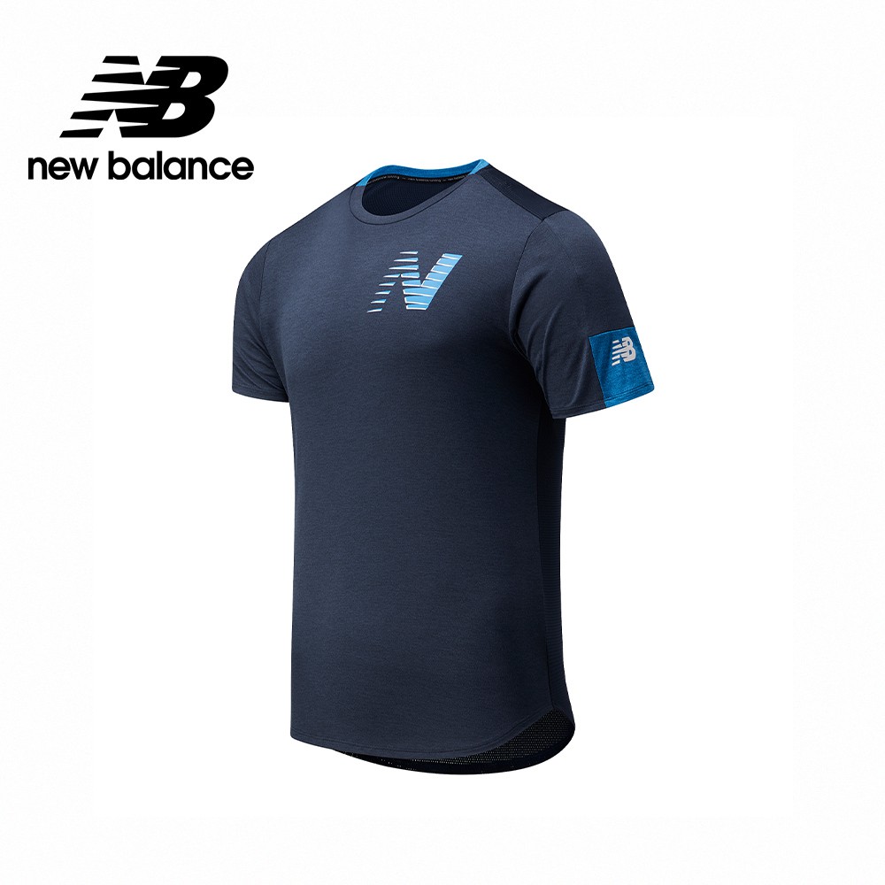 【New Balance】 NB ICE短袖上衣_男性_深藍色_AMT11241EM1