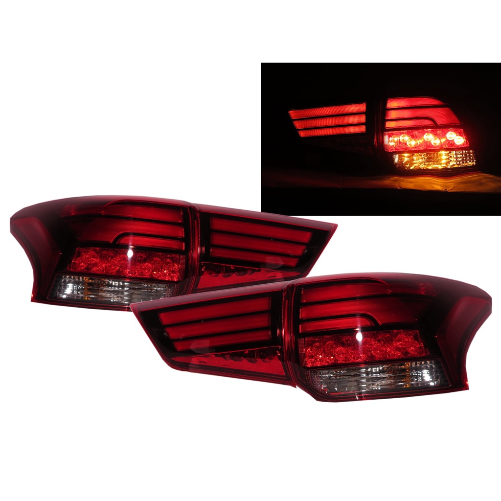 卡嗶車燈 適用 Mitsubishi 三菱 Outlander 2016-Present 五門車 LED 尾燈