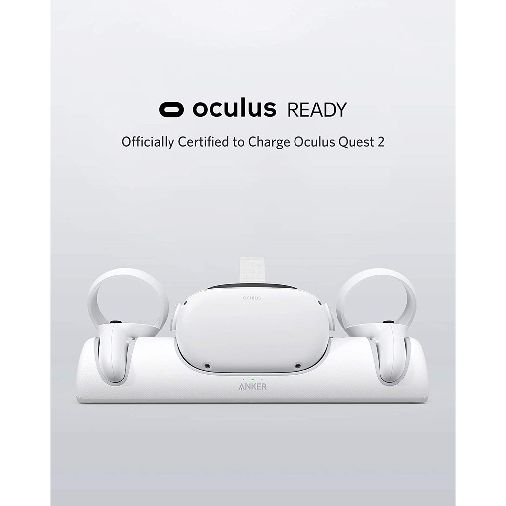 【預購】Meta原廠認證Anker for Oculus Quest 2無線充電座 2.5小時急速充電 歡樂不間斷