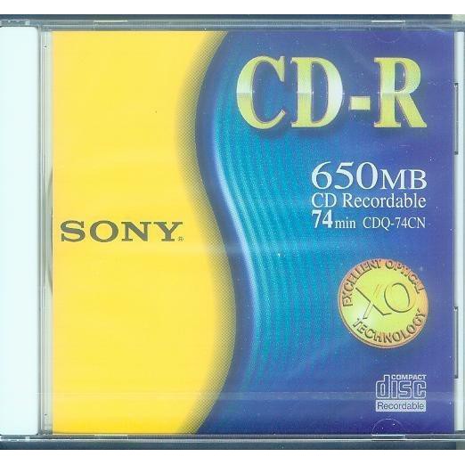 SONY CD-R 型號:CDQ-74CN 650MB 74min