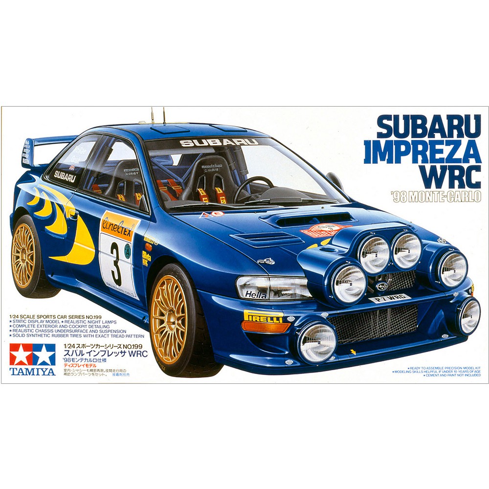 田宮TAMIYA 24199--1/24 SUBARU IMPREZA WRC '98 MONTE-CARLO