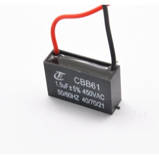 1PCS風扇電容CBB61 1.5UF啟動電容450V 400V電風扇空調電容
