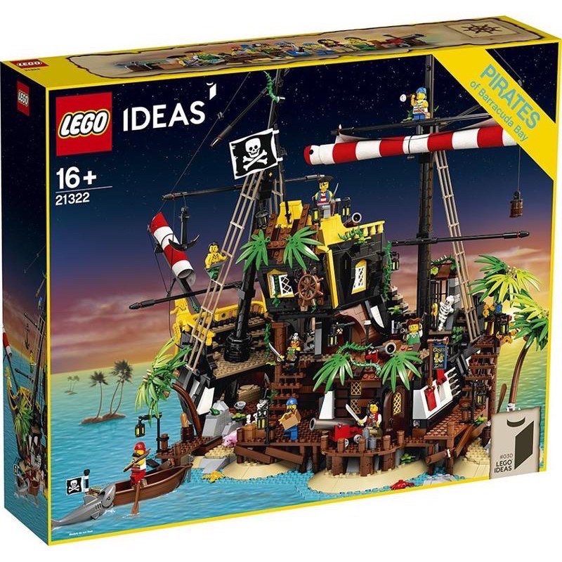 [台北市、淡水可面交］LEGO 樂高 21322 IDEAS系列 梭魚灣海盜 海盜灣 全新未拆