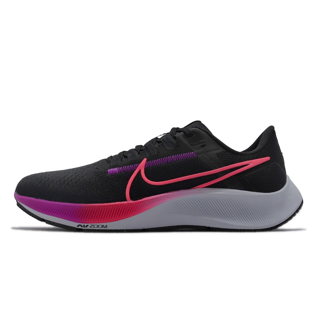 Nike 慢跑鞋 Air Zoom Pegasus 38 黑 桃紅 紫 路跑 男鞋 【ACS】 CW7356-011