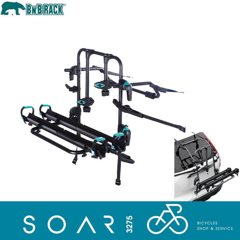 【SOAR3275】西進武嶺單車店/Bearack熊牌 BC-6315-2S滑槽式後背攜車架/(轎/旅車皆適用)