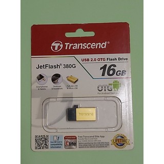 挖寶]Transcend 創見 TS16GJF380G (金)16GB JetFlash 380 USB OTG 隨身碟