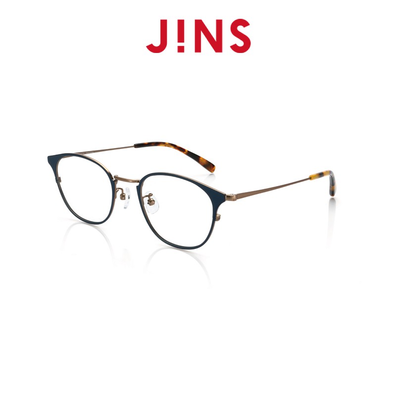 【JINS】金屬細框眼鏡(ALMF16A261)淺灰金