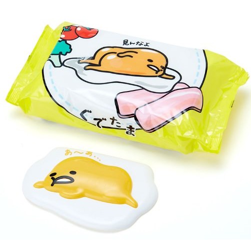 日本人氣款蛋黃哥濕紙巾80枚入 蓋可重覆使用
