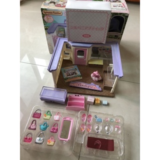 森林家族絕版服飾店 有波斯貓貓店長（漏拍）包包店（近新無缺件）