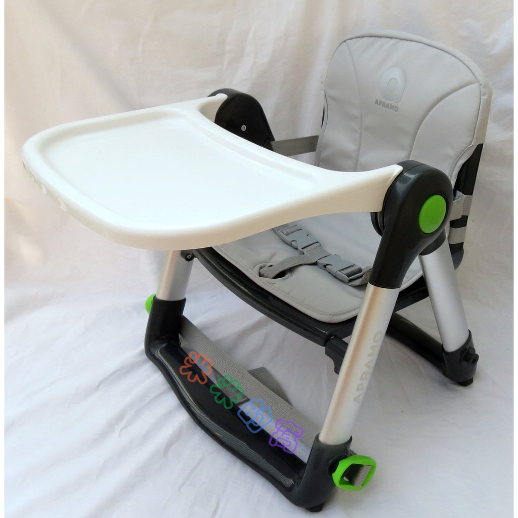 @米米的窩@專業玩具租賃 英國 Apramo Flippa 可攜式兩用兒童餐椅 / 座椅 鐵灰色 [出租]