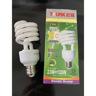 （麥電火）台灣製 TRUNK壯格 23W 840 冷白光 110V E27 省電螺旋燈泡 麗晶