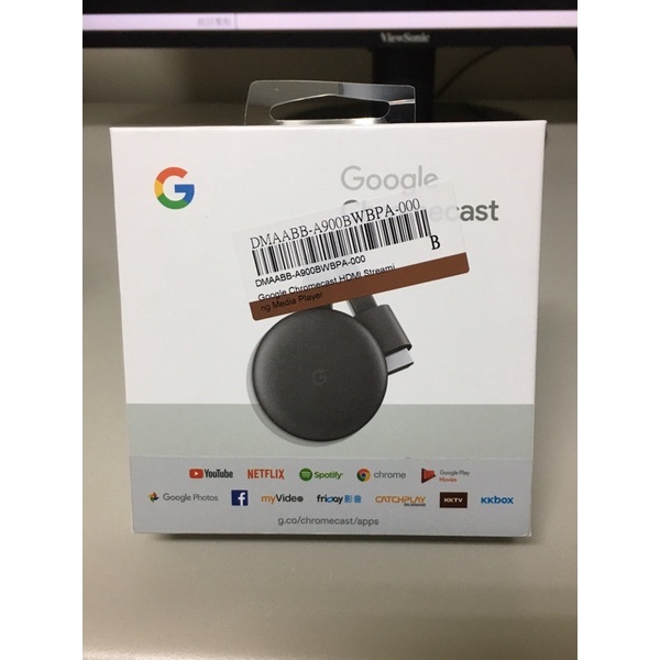 Google Chromecast 電視棒-第三代 全新未拆封