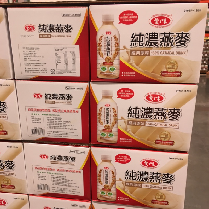 愛之味純濃燕麥340ml*12入