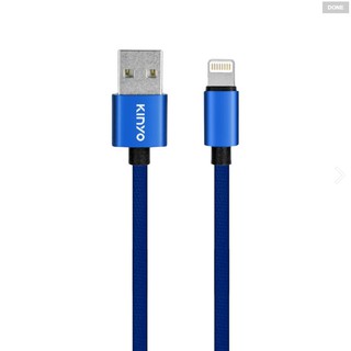 【KINYO】蘋果鋁合金高光布編織線 (USB-A09) 充電線 傳輸線 充電 數據線【迪特軍】