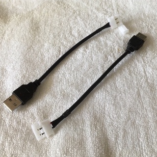 2芯 燈條免焊接頭+USB接頭