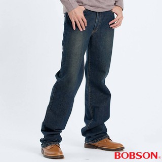BOBSON 男款基本型中直筒褲9007-53