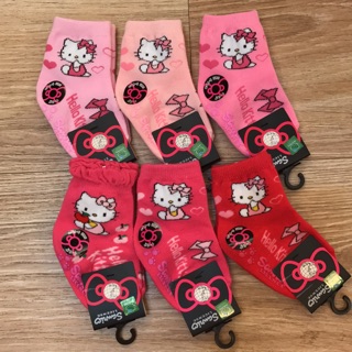 現貨💕正版Hello Kitty 9-11公分防滑長襪 嬰兒襪 兒童襪 寶寶襪 止滑襪 KT251