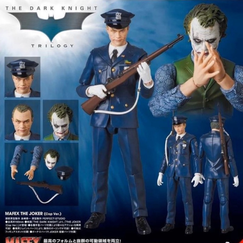 MEDICOM MAFEX 062 警察裝 小丑 2.0 諾蘭 蝙蝠俠 黑暗騎士 JOKER TDK Cop ver.