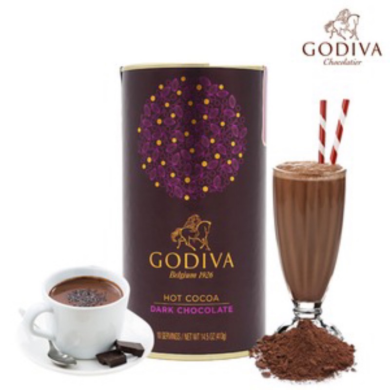 ［現貨］GODIVA 經典黑/牛奶巧克力粉