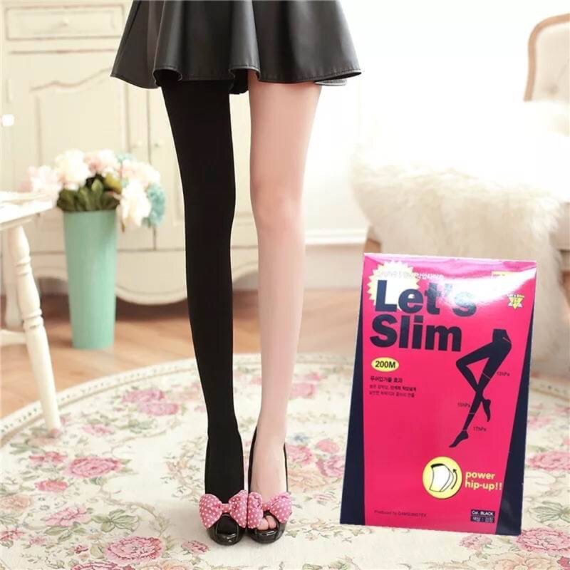 現貨8組 韓國 Let's slim 200D 高彈力機能瘦腿襪
