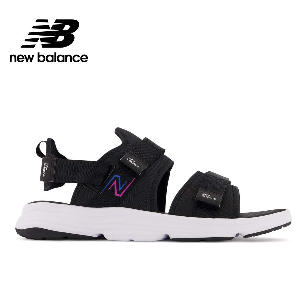 【New Balance】 NB 涼拖鞋_中性_白黑色_SDL750K2-D楦