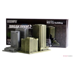 【鋼普拉】現貨 GEO Break Effect 1/2500 大樓 戰場的建物 軍事 裝飾 建築模型 戰爭廢墟