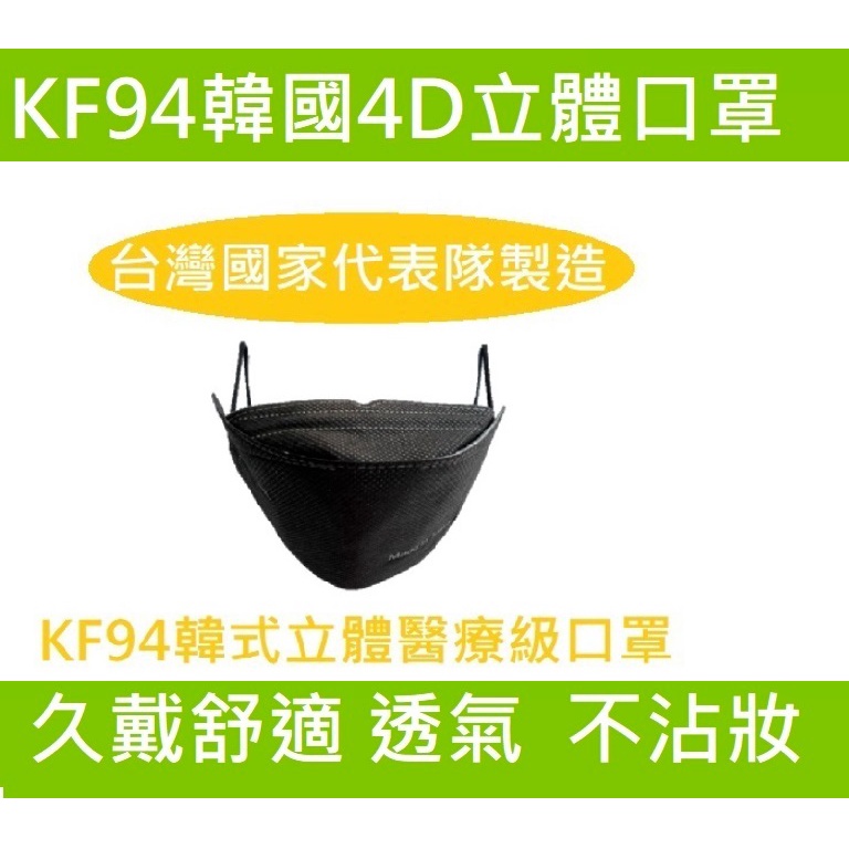 4層》獨立單片包裝更衛生》金屬鼻樑條大臉更密合》KF94 4D 3D韓國版韓系韓式魚形魚嘴醫療醫用口罩台灣優紙