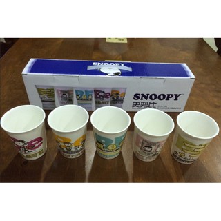 (全新)SNOOPY 史努比 五入陶瓷水杯組