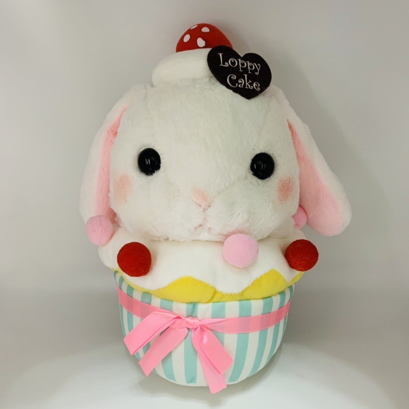 日本 正版 蛋糕 垂耳兔 LOPPY 兔子 杯子蛋糕 娃娃 絨毛娃娃 玩偶 玩具 景品 尺寸約28公分