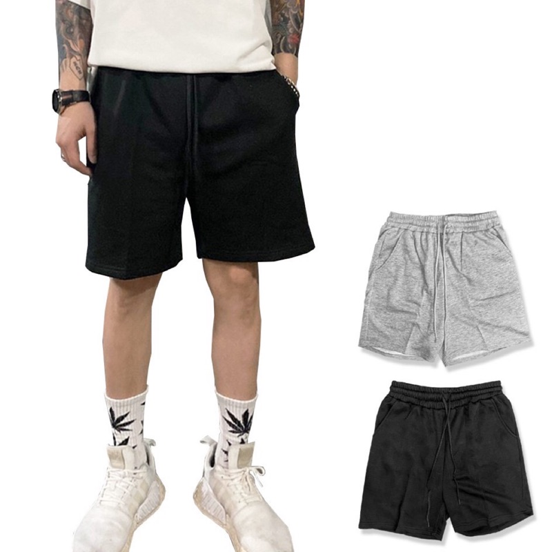 韓國現貨寄出 四季必缺素面棉短褲街頭滑板運動褲短褲棉褲休閒短褲春夏穿搭必備 Kp827 蝦皮購物