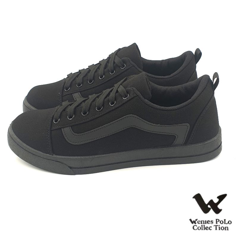 【MEI LAN】Wenies Polo (男) 簡約 休閒 運動鞋 耐磨 止滑 台灣製 6273 全黑 另有黑白色