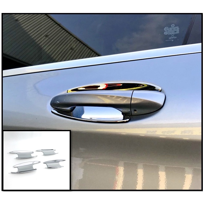圓夢工廠 Benz 賓士 E W213 E180 E200 E220 E250 E300 鍍鉻銀 車門把手防刮門碗內襯貼