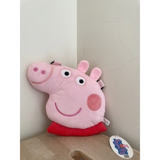 #正版 Peppapig 粉紅豬小妹 佩佩豬斜背包 佩佩豬娃娃 高約24公分 造型背包 兒童背包