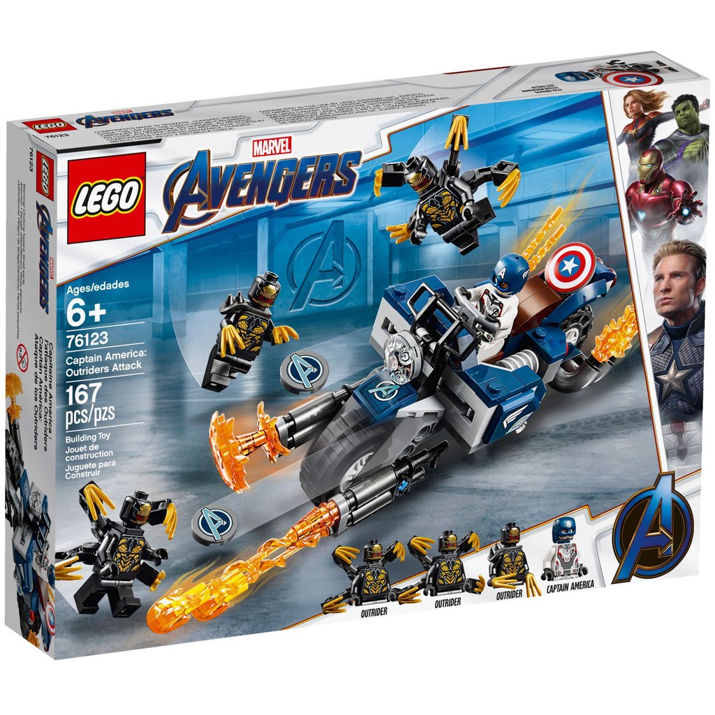LEGO 76123 美國隊長重機《熊樂家 高雄樂高專賣》Marvel Avengers 漫威
