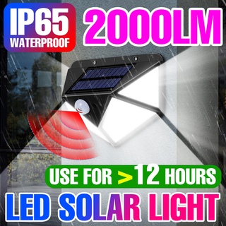 20w LED 太陽能泛光燈戶外花園壁燈 Ip65 防水戶外露台燈 3 運動感應模式 12h 工作時間
