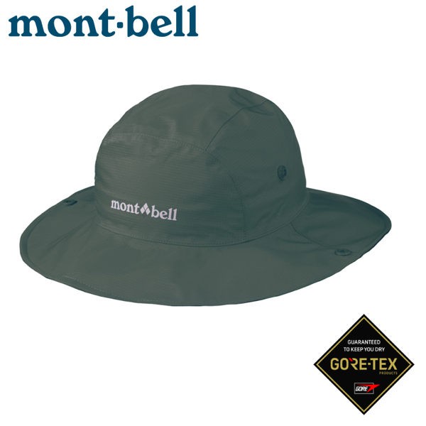 【Mont-Bell 日本 GORE-TEX 大圓盤帽《灰綠》】1128514防水遮陽帽/休閒帽/防曬帽/登山/悠遊山水