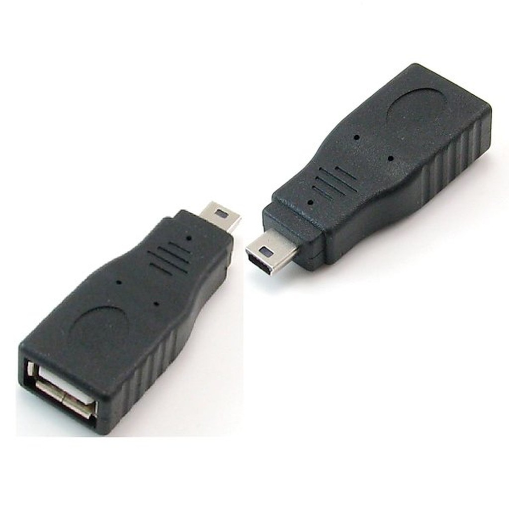 USB A母座 - Mini USB 5p公頭 USB轉接頭適合汽車音響 電腦  行動電源